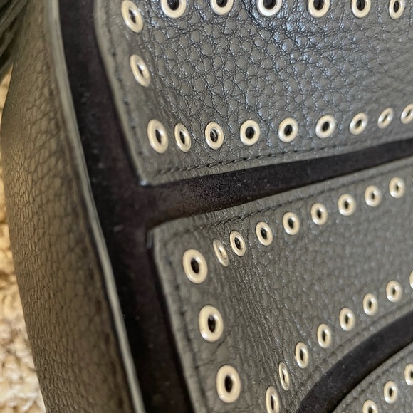 Michael kors black leather crossbody with velvet details - Picture 4 of 8